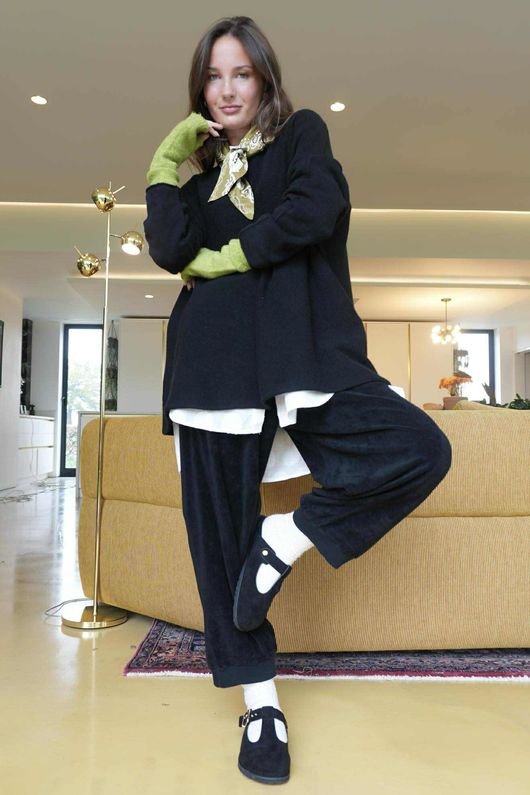 Conrad Oversized Boxy Knit Black